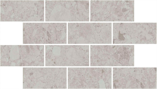 фото DD605820/MM Чеппо ди Гре мозаичный серый светлый матовый обрезной 34,6x20x0,9 керамогранит КЕРАМА МАРАЦЦИ