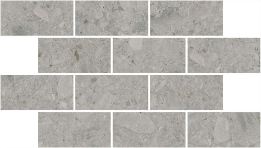 фото DD606020/MM Чеппо ди Гре мозаичный серый матовый обрезной 34,6x20x0,9 керамогранит КЕРАМА МАРАЦЦИ