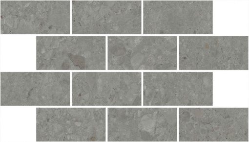 фото DD606120/MM Чеппо ди Гре мозаичный серый тёмный матовый обрезной 34,6x20x0,9 керамогранит КЕРАМА МАРАЦЦИ
