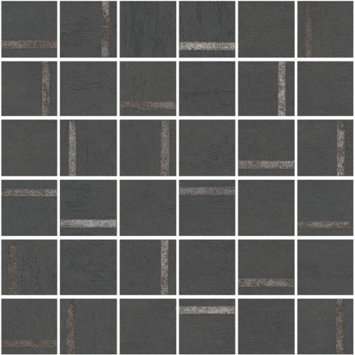 фото SG640520/MM Гварди 2 мозаичный антрацит матовый обрезной 30x30x0,9 керамогранит КЕРАМА МАРАЦЦИ