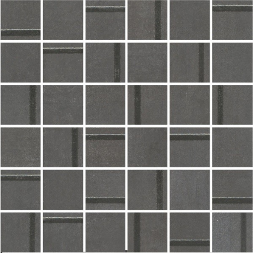 фото MM13132 Гварди 1 мозаичный антрацит матовый обрезной 30x30x0,9 декор КЕРАМА МАРАЦЦИ