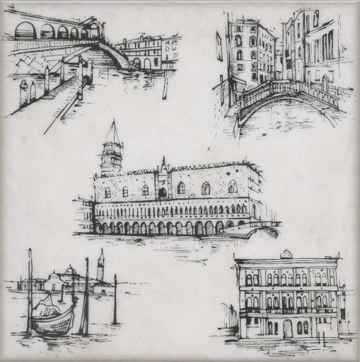 фото STG/A594/5261 Марчиана Venezia 20*20 керамический декор КЕРАМА МАРАЦЦИ