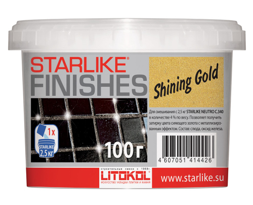 фото SHINING GOLD ярко-золотой ведро 100 г КЕРАМА МАРАЦЦИ