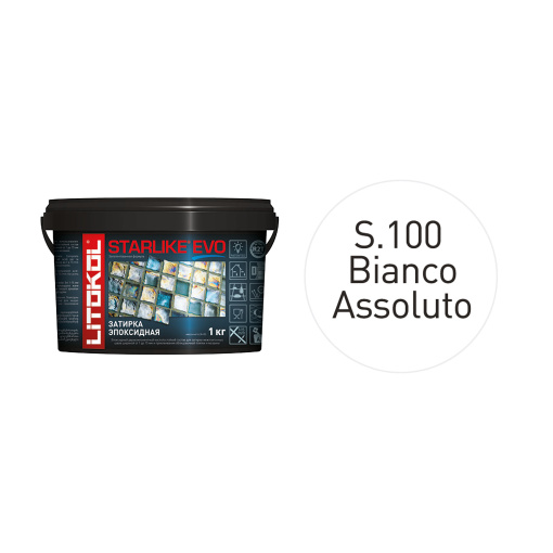 фото STARLIKE EVO S.100 BIANCO ASSOLUTO ведро 1 кг КЕРАМА МАРАЦЦИ