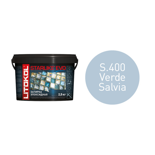 фото STARLIKE EVO S.400 VERDE SALVIA ведро 2,5 кг КЕРАМА МАРАЦЦИ