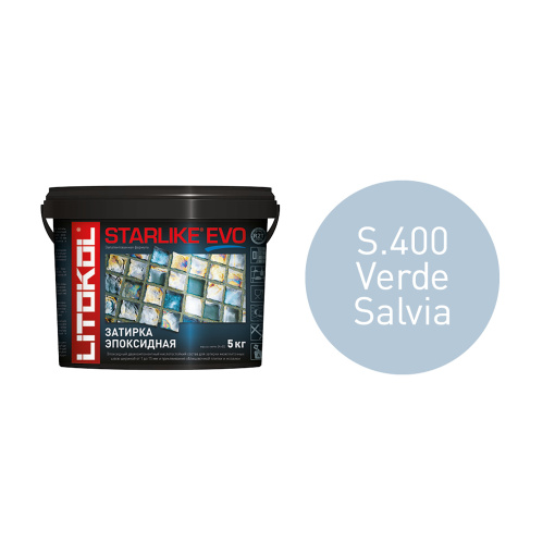 фото STARLIKE EVO S.400 VERDE SALVIA ведро 5 кг КЕРАМА МАРАЦЦИ