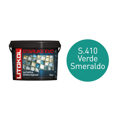 фото STARLIKE EVO S.410 VERDE SMERALDO ведро 5 кг КЕРАМА МАРАЦЦИ