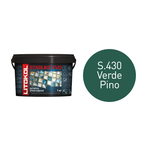 фото STARLIKE EVO S.430 VERDE PINO ведро 1 кг КЕРАМА МАРАЦЦИ