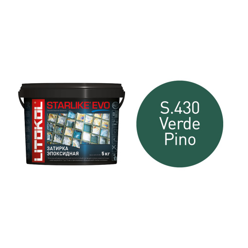 фото STARLIKE EVO S.430 VERDE PINO ведро 5 кг КЕРАМА МАРАЦЦИ