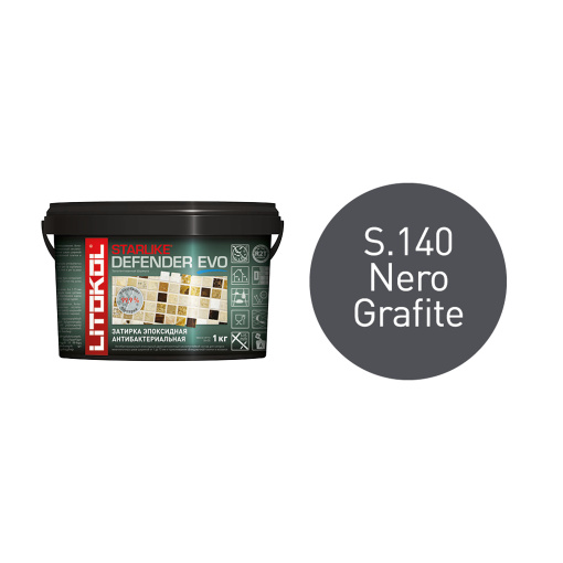 фото Starlike Defender EVO S.140 NERO GRAFITE ведро 1 кг КЕРАМА МАРАЦЦИ