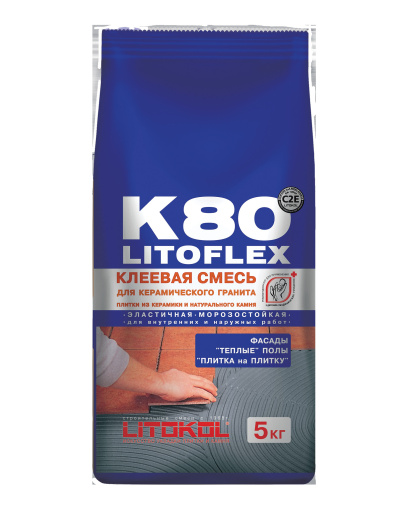 LITOFLEX K80 мешок 5 кг КЕРАМА МАРАЦЦИ фото LITOFLEX K80 мешок 5 кг КЕРАМА МАРАЦЦИ