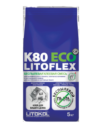 LITOFLEX K80 ECO мешок 5 кг КЕРАМА МАРАЦЦИ фото LITOFLEX K80 ECO мешок 5 кг КЕРАМА МАРАЦЦИ