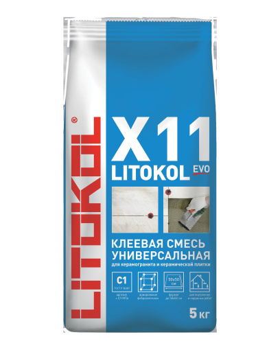 LITOKOL X11 EVO мешок 5 кг КЕРАМА МАРАЦЦИ фото LITOKOL X11 EVO мешок 5 кг КЕРАМА МАРАЦЦИ