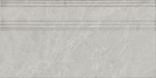 фото FME027R Плинтус Риальто серый светлый глянцевый обрезной 20x40x1,6 КЕРАМА МАРАЦЦИ