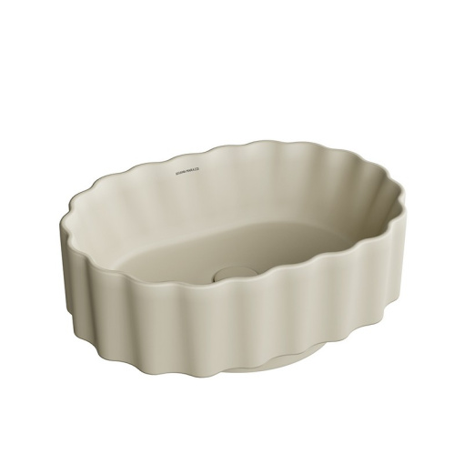 фото CC.wb.50/SAN Раковина ARTBASIN Conchiglia/АртБэйзин Конкилья накладная 50, песочная матовая КЕРАМА МАРАЦЦИ