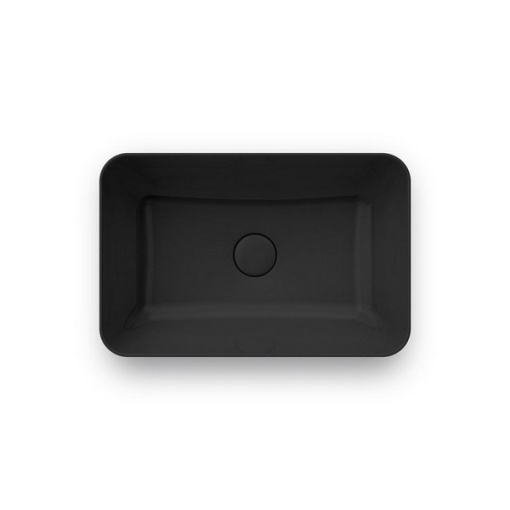 фото PLR.wb.55/BLK.M Раковина Plaza/Плаза накладная 55, черная матовая КЕРАМА МАРАЦЦИ
