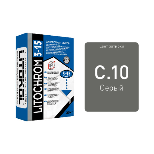 фото LITOCHROM 3-15 C.10 серый мешок 25 кг КЕРАМА МАРАЦЦИ