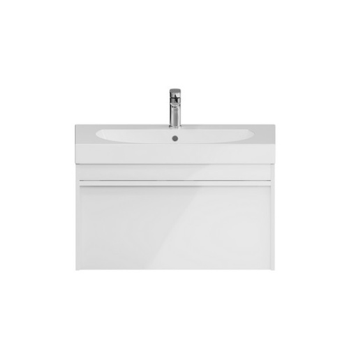 фото MO.80.1+1/WHT Тумба Modula/Модула подвесная 80 с ящиком 1+1, белая глянцевая КЕРАМА МАРАЦЦИ