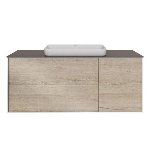 фото PLB.M.120.3/OAK.O Тумба Plaza Modern/Плаза Модерн подвесная 120 дуб орегон 3 ящика КЕРАМА МАРАЦЦИ