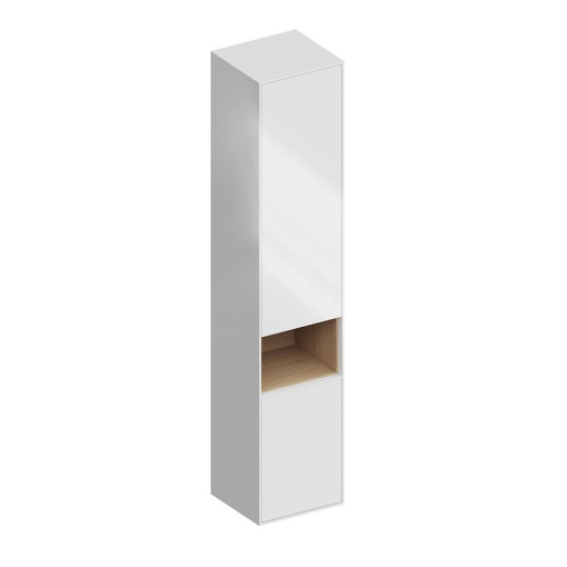 фото PLB.M.170/WHT.V Пенал Plaza Modern/Плаза Модерн подвесной 170 2 дверцы push/пуш, белый глянцевый КЕРАМА МАРАЦЦИ