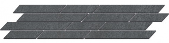 фото SG144/005 Гренель серый темный мозаичный 46,5x9,8 керамический бордюр КЕРАМА МАРАЦЦИ