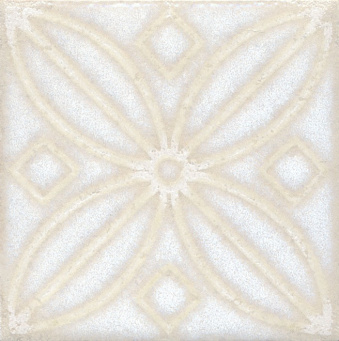фото STG/B402/1266 Амальфи орнамент белый 9,9x9,9 вставка КЕРАМА МАРАЦЦИ
