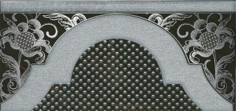 фото HGD/B266/16072 Фрагонар чёрный 7,4x15 керамический декор КЕРАМА МАРАЦЦИ