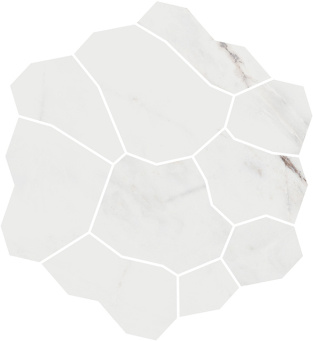 фото KMD2HID017BR Марсель наборный серый светлый глянцевый обрезной 31,5x34,2x0,9 декор КЕРАМА МАРАЦЦИ