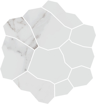 фото KMD2HID020GR Марсель наборный серый светлый матовый обрезной 31,5x34,2x0,9 декор КЕРАМА МАРАЦЦИ