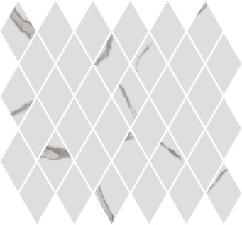 фото T054/48022 Монте Тиберио мозаичный белый глянцевый 37,5x35x1 декор КЕРАМА МАРАЦЦИ