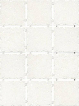 фото 1257T Византия белый керамическая плитка полотно 30*40 из 12 частей 9.9*9.9 КЕРАМА МАРАЦЦИ