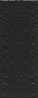фото 7230 Альвао структура черный матовый 20х50 керамическая плитка КЕРАМА МАРАЦЦИ