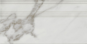 фото FME030R Плинтус Монте Тиберио бежевый светлый глянцевый обрезной 20x40x1,6 КЕРАМА МАРАЦЦИ