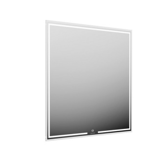 фото MIO.mi.80/WHT Зеркало MIO прямоугольное с диммером 80, белое КЕРАМА МАРАЦЦИ