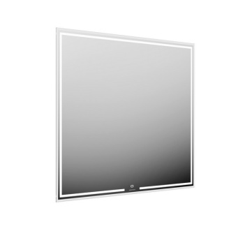 фото MIO.mi.90/WHT Зеркало MIO прямоугольное с диммером 90, белое КЕРАМА МАРАЦЦИ