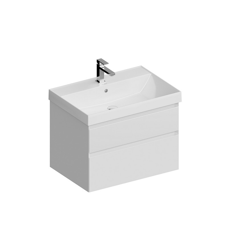 CU.70/WHT Тумба Cubo/Кубо подвесная с ящиками 70, белая глянцевая КЕРАМА МАРАЦЦИ фото CU.70/WHT Тумба Cubo/Кубо подвесная с ящиками 70, белая глянцевая КЕРАМА МАРАЦЦИ