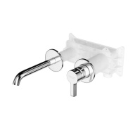 фото Смеситель для раковины Linea/Линеа однорычажный, настенный c внутр.частью, хром КЕРАМА МАРАЦЦИ