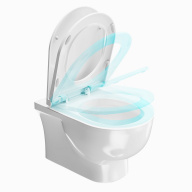 фото BG.Pro.seat.01/WHT Сиденье Buongiorno Pro/Бонджорно Про для унитаза, белое глянцевое КЕРАМА МАРАЦЦИ