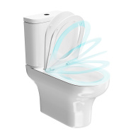 фото BG.Pro.seat.01/WHT Сиденье Buongiorno Pro/Бонджорно Про для унитаза, белое глянцевое КЕРАМА МАРАЦЦИ