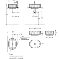 фото CC.NN.wb.50/BLK.M Раковина ARTBASIN Conchiglia 50 см, цв черный матовый КЕРАМА МАРАЦЦИ