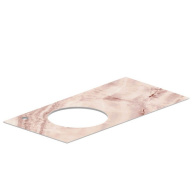 фото CO2.VT278/97 Спец. изделие декоративное CONO Onice розовый с отверстием под смеситель 97*48.5 керам. декор КЕРАМА МАРАЦЦИ
