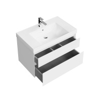 CU.80/WHT Тумба Cubo/Кубо подвесная с ящиками 80, белая глянцевая КЕРАМА МАРАЦЦИ фото CU.80/WHT Тумба Cubo/Кубо подвесная с ящиками 80, белая глянцевая КЕРАМА МАРАЦЦИ