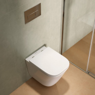 фото CU.T.wc.02 Унитаз Кубо Торнадо подвесной с системой смыва торнадо с крепежом и сиденьем, белый глянцевый КЕРАМА МАРАЦЦИ