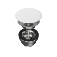 фото DRR.1/WHT Донный клапан с керамической крышкой для раковин PLAZA КЕРАМА МАРАЦЦИ