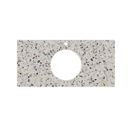 фото KM6012G0471RP100Ic2 Столешница для полувстраиваемых раковин Бричиола 100, белый натуральный КЕРАМА МАРАЦЦИ