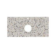 фото KM6012G0471RP100Tc2 Столешница для накладных раковин Бричиола 100, белый натуральный КЕРАМА МАРАЦЦИ