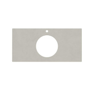 фото KM6012G0501RP100Ic2 Столешница для полувстраиваемых раковин Про Чементо 100, серый светлый натуральный КЕРАМА МАРАЦЦИ