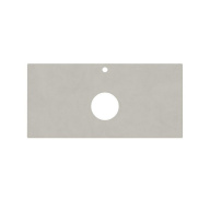 фото KM6012G0501RP100Tc2 Столешница для накладных раковин Про Чементо 100, серый светлый натуральный КЕРАМА МАРАЦЦИ