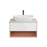 KMPMCb80MSh1 Тумба PLAZA Modern подвесная 80, push, 1 ящик, подсветка, белая матовая+сахара КЕРАМА МАРАЦЦИ фото KMPMCb80MSh1 Тумба PLAZA Modern подвесная 80, push, 1 ящик, подсветка, белая матовая+сахара КЕРАМА МАРАЦЦИ