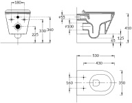 фото Унитаз Plaza Modern/Плаза Модерн подвесной безободковый, белый глянцевый КЕРАМА МАРАЦЦИ